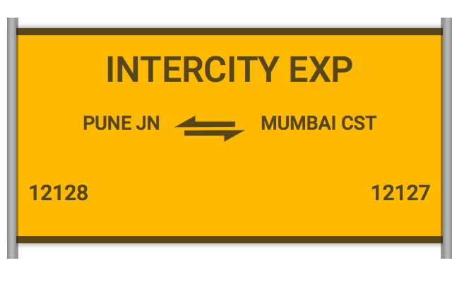 12128 Intercity Exp - Pune Jn to C Shivaji Mah T : Train Number, Running  Status, Time Table