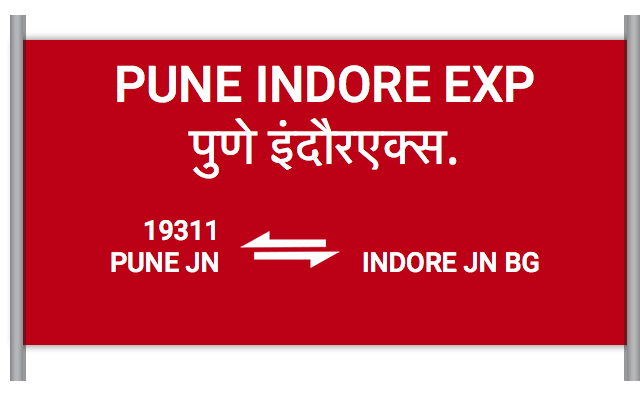 PUNE INDORE EXP